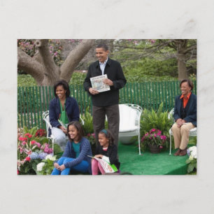 President Barack Obama & Family Briefkaart