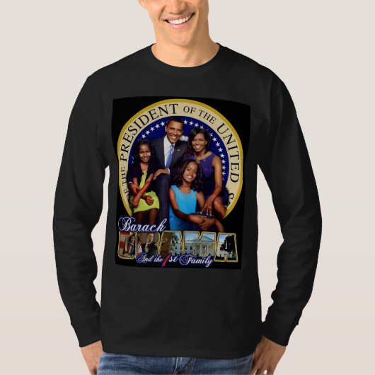 President Barack Obama Family T-Shirt (Voorkant)