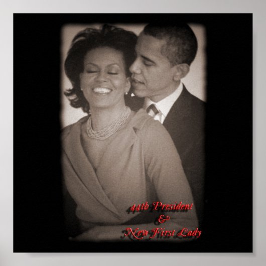 PRESIDENT BARACK OBAMA & FIRST LADY POSTER (Voorkant)