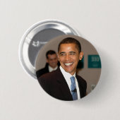 President Barack Obama glimlacht Ronde Button 5,7 Cm (Voorkant /achterkant)