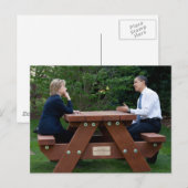 President Barack Obama & Hillary Clinton Briefkaart (Voorkant / Achterkant)