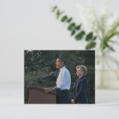 President Barack Obama & Hillary Clinton Briefkaart (Staand voorkant)