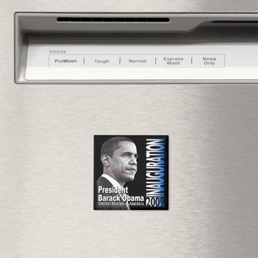 President Barack Obama Inauguration 2009 Magnet (Insitu (Vaatwasser))