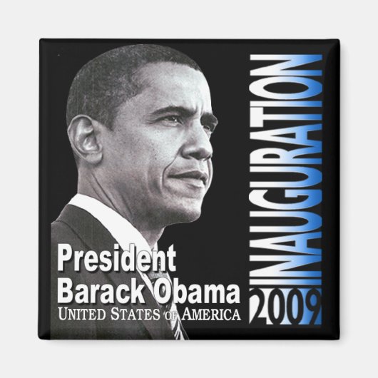 President Barack Obama Inauguration 2009 Magnet (Voorkant)