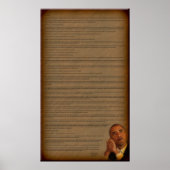 President Barack Obama Inauguration Address Poster (Voorkant)