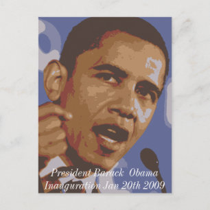 President Barack Obama Inhuldiging 20 januari 2009 Briefkaart