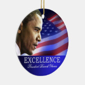 President Barack Obama kerstversiering Keramisch Ornament (Rechts)