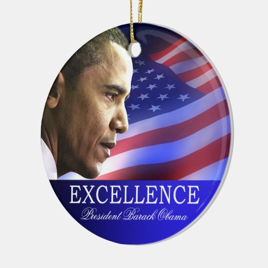 President Barack Obama kerstversiering Keramisch Ornament (Links)