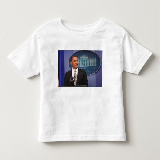 President Barack Obama kondigt een bericht aan Kinder Shirts (Voorkant)