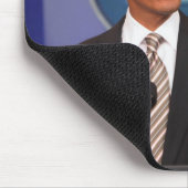 President Barack Obama kondigt een bericht aan Muismat (Hoek)