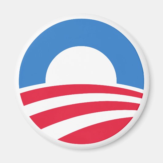 President Barack Obama Logo magneet (Voorkant)