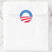 President Barack Obama Logo-Stickers Ronde Sticker (Tas)