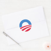 President Barack Obama Logo-Stickers Ronde Sticker (Envelop)