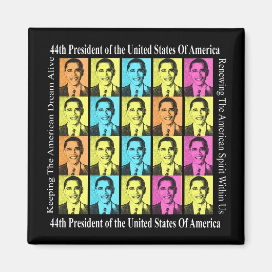 PRESIDENT BARACK OBAMA MAGNEET (Voorkant)