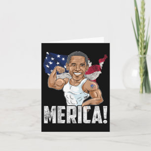 President Barack Obama Merica 4 juli Grappig Pa Kaart
