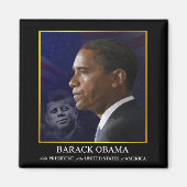 President Barack Obama met JFK - Magneet (Voorkant)