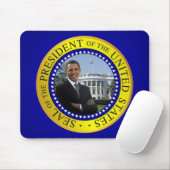 President Barack Obama Mousepad - blauw Muismat (Met muis)