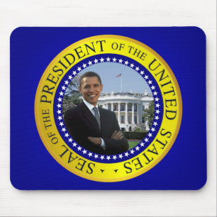 President Barack Obama Mousepad - blauw Muismat