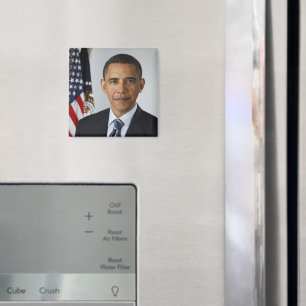 President Barack Obama - Officieel portret van de  Magneet