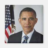 President Barack Obama - Officieel portret van de  Magneet (Voorkant)