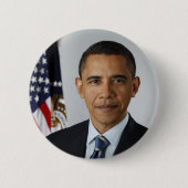 President Barack Obama - Officieel portret van de Ronde Button 5,7 Cm (Voorkant)