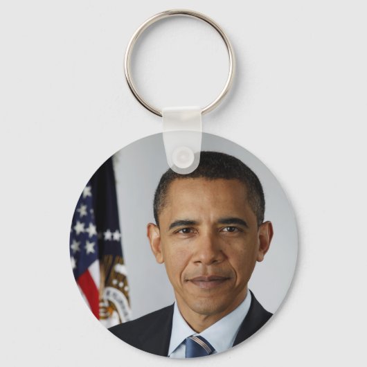 President Barack Obama - Officieel portret van de  Sleutelhanger (Voorkant)