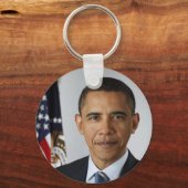 President Barack Obama - Officieel portret van de  Sleutelhanger (Voorkant)