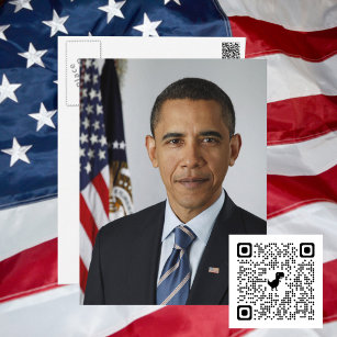 President Barack Obama - Officieel portret voor de Briefkaart