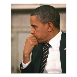 President Barack Obama ontmoet president Foto Afdruk