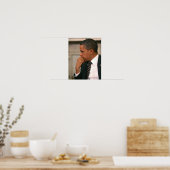 President Barack Obama ontmoet President Poster (Keuken)