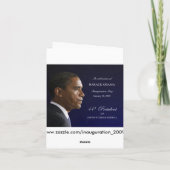 President Barack Obama - Papier Wenskaart Kaart (Achterkant)