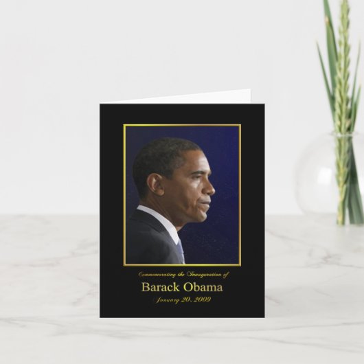 President Barack Obama - Papier Wenskaart Kaart (Voorkant)