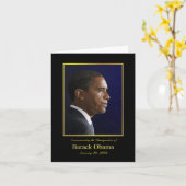 President Barack Obama - Papier Wenskaart Kaart (Gele Bloem)