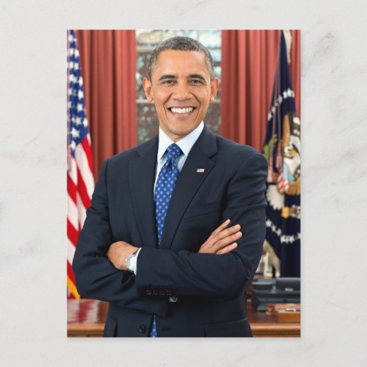 President Barack Obama Portret Briefkaart (Voorkant)