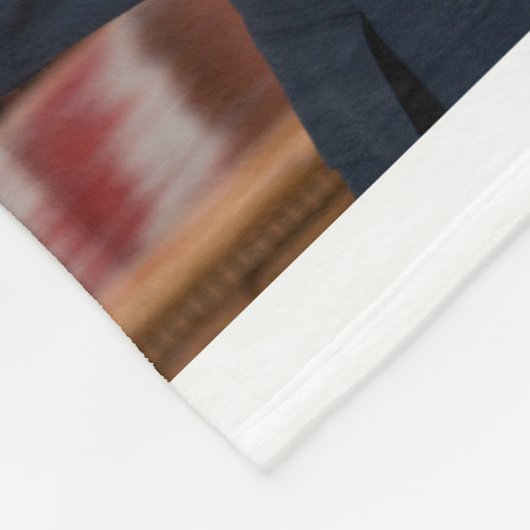 President Barack Obama Portret Fleece Deken (Hoek)