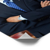 President Barack Obama Portret Poster (Hoek)