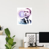 President Barack Obama Portret Poster (Thuiskantoor)