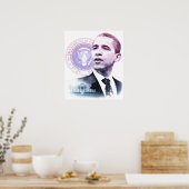 President Barack Obama Portret Poster (Keuken)