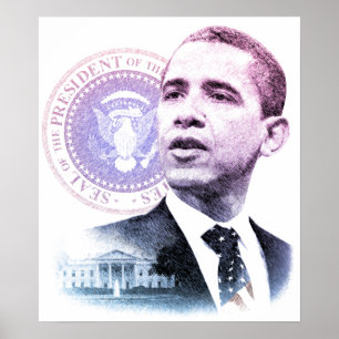 President Barack Obama Portret Poster