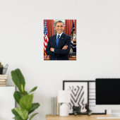  President Barack Obama Portret Poster (Thuiskantoor)