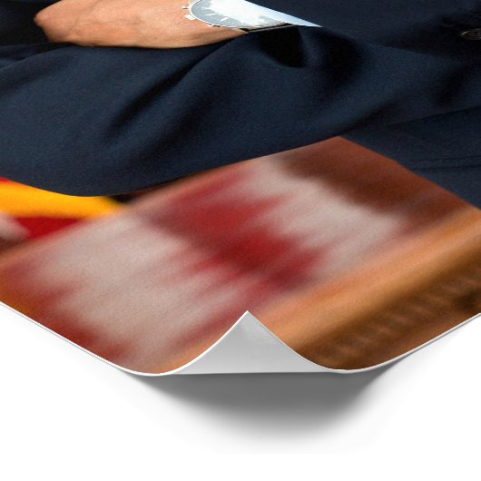  President Barack Obama Portret Poster (Hoek)