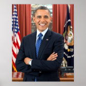  President Barack Obama Portret Poster (Voorkant)