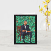 President Barack Obama Portret Shirt Kaart (Gele Bloem)