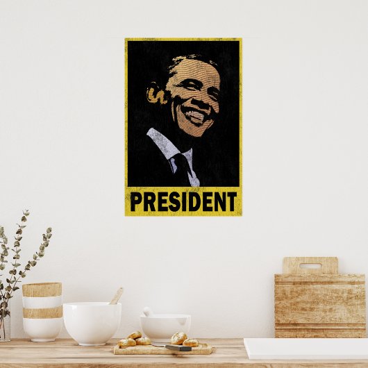 President Barack Obama  Poster (Keuken)
