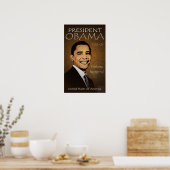 President Barack Obama Poster - Grunge (Keuken)