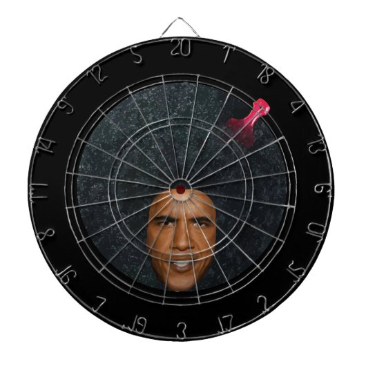 President Barack Obama "Profile" Bullseye Dartbord (Voorkant)