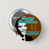 President Barack Obama Ronde Button 5,7 Cm (Voorkant /achterkant)