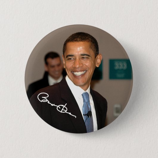 President Barack Obama Ronde Button 5,7 Cm (Voorkant)