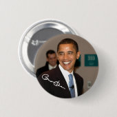 President Barack Obama Ronde Button 5,7 Cm (Voorkant /achterkant)