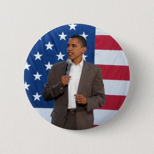 President Barack Obama Ronde Button 5,7 Cm (Voorkant)